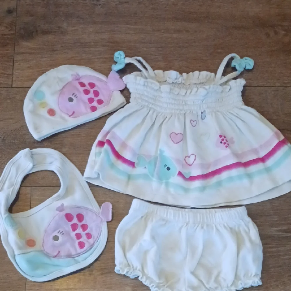 Koala Baby Organic Cream Color Fish-Themed 4 Piece Set